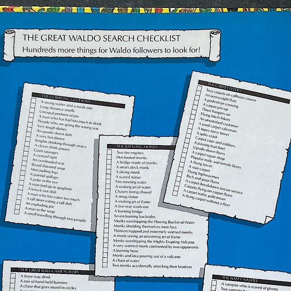 The Great Waldo Search - Yellow Hardcover Book 
c.1989 by Martin Handford - Picture 6 of 10